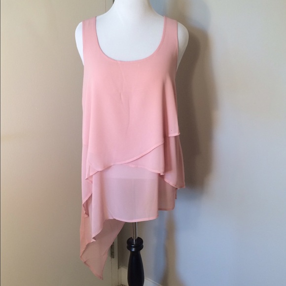 NWT Pink Torrid Layered Asymmetrical Tank