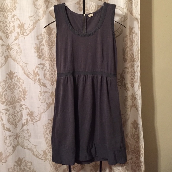 JCrew Grey/Blue Dress