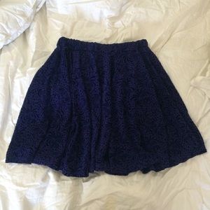 Dark purple skater skirt