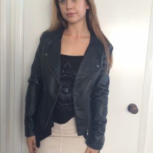 Black Faux Leather Jacket