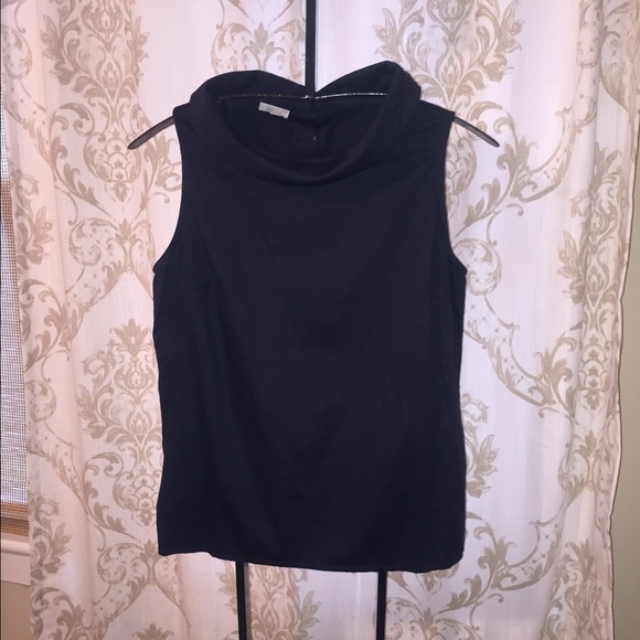Talbots Jackie O Inspired Navy Top