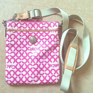 Pink Coach Crossbody Bag