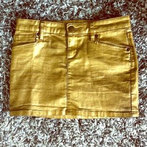 Gold BCBGeneration Skirt