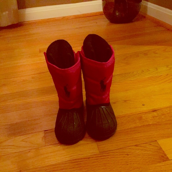 Toddler girl Ralph Lauren polo snow boots
