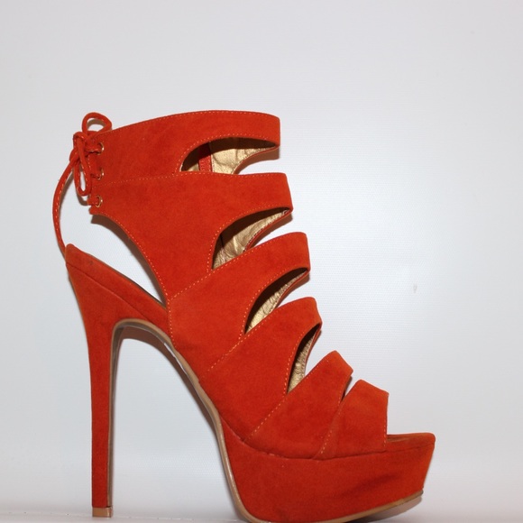 High Heels, burnt orange