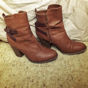 Brown booties