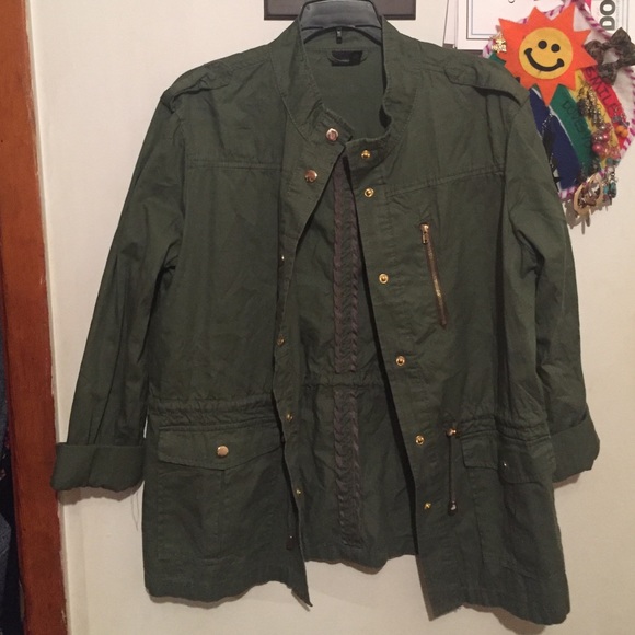Jackets & Blazers - Military green jacket size XL in juniors