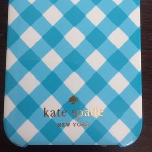 Gingham print Kate spade IPhone 5 case