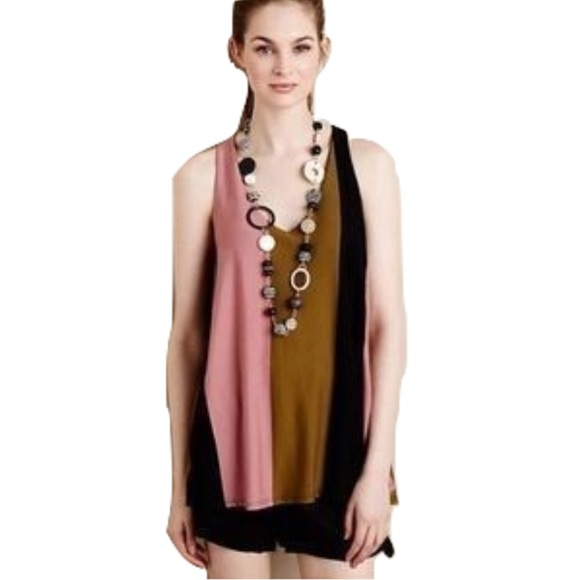 Anthropologie Tops - 🎉HP🎉 Puella Anthro Sz S Pink Rose Tunic Top NWT