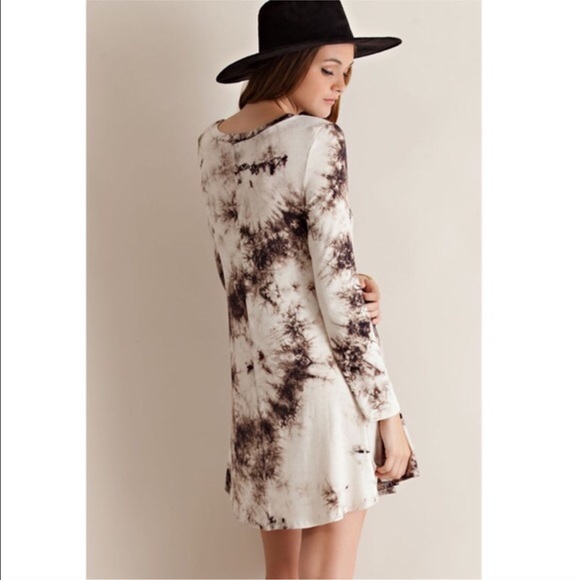 🆕MEADOW tie dye jersey dress - MOCHA - Picture 3 of 3