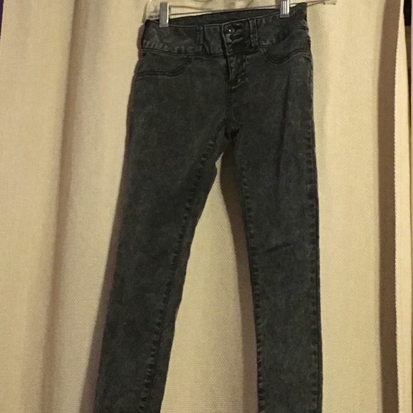 Grey Black marble skinny jeans