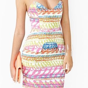 Nasty Gal island peplum dress (XS)