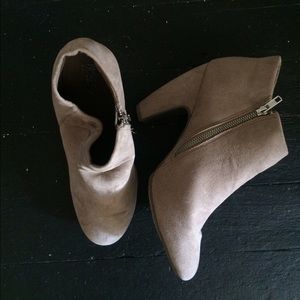 Suede booties