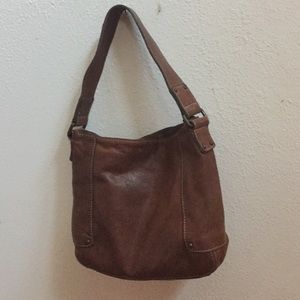 Brown leather Banana Republic purse
