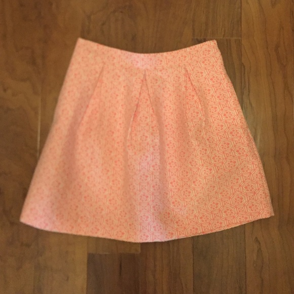 Pim + Larkin pink jacquard skirt