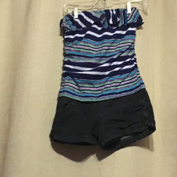 [ KIDS ] strapless shirt attached to shorts