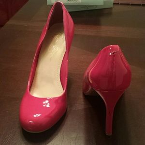 PATIENT LEATHER HOT PINK PUMP