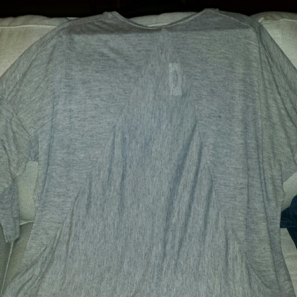 Grey, long sleeve, top.