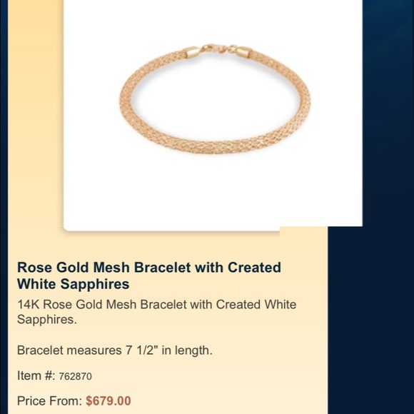 Rose gold NaHoku bracelet