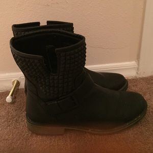 JustFab Black Combat Boots size 9