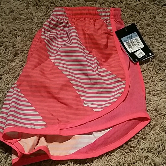 Pink patterned nike dri-fit shorts