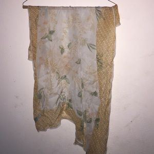 Fern pattern Silk scarf