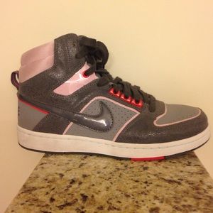Gray Nike high tops