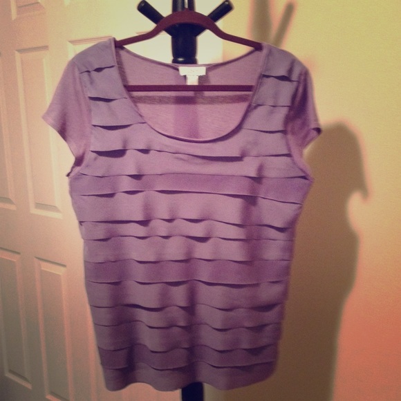 Ann Taylor LOFT paneled blouse