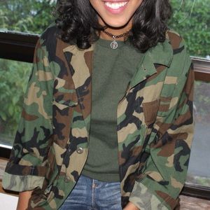 Vintage Camouflage Jacket.