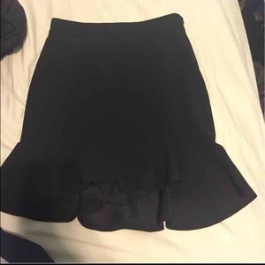 Black Ruffle skirt