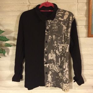 Rare 90s 80s punk buttoned up shirt