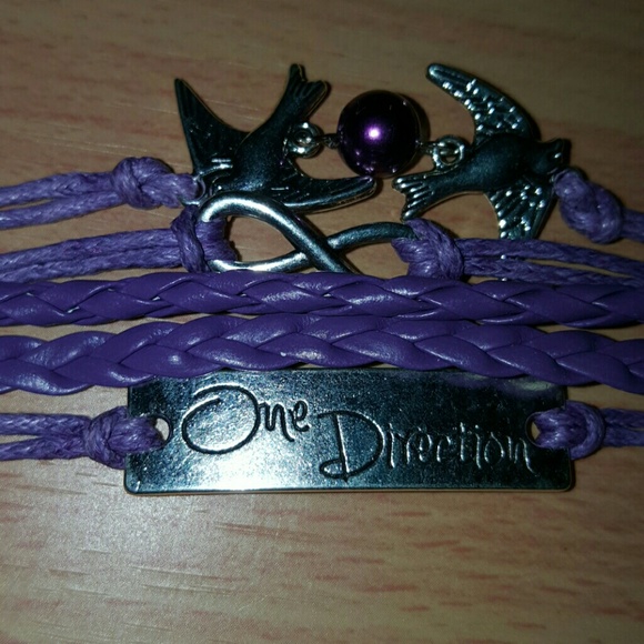 one direction leather wrap Bracelet