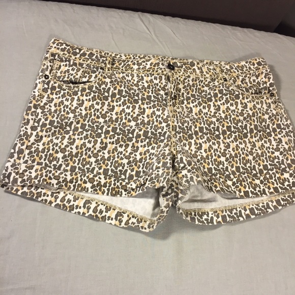 Cheetah print shorts