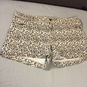 Cheetah print shorts