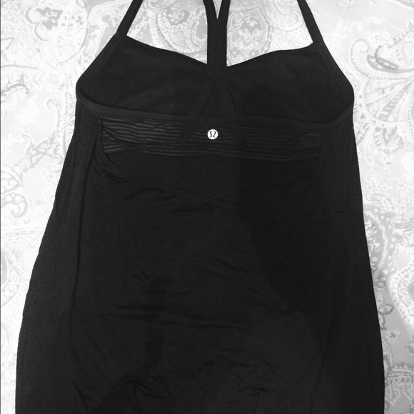 Lululemon No Limits Tank - Black/Black & Grey Sz 8