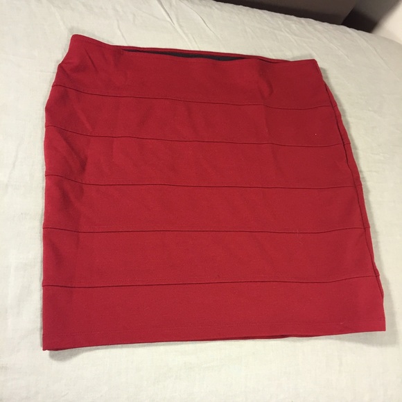 Forever 21+ red bandage skirt
