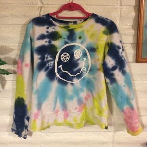 Rad grunge tye dye sweatshirt