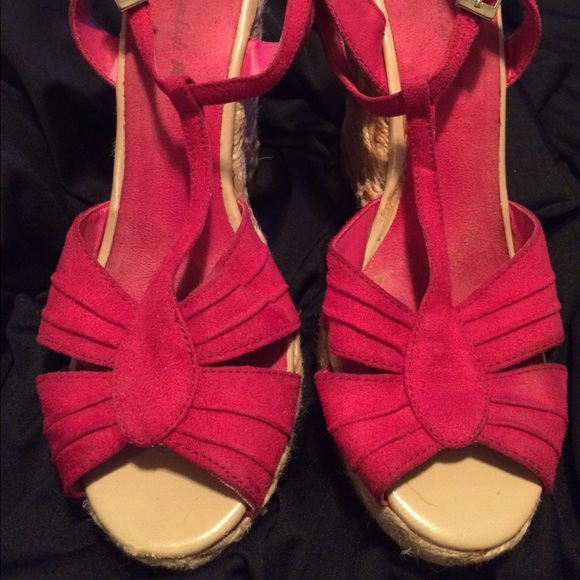 Shoes - Tweed Heel Wedge Sandal