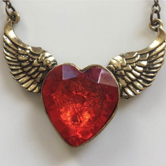Jewelry Heart Wings Pendantnecklace Poshmark