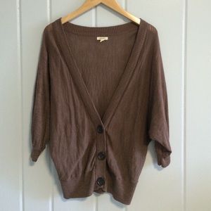 Aerie brown dolman cardigan