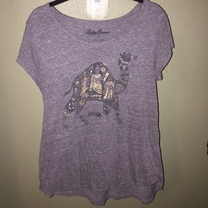 Lucky Brand Camel Tshirt