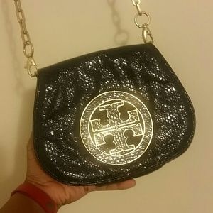 Navy Blue Tory Burch clutch / crossbody bag
