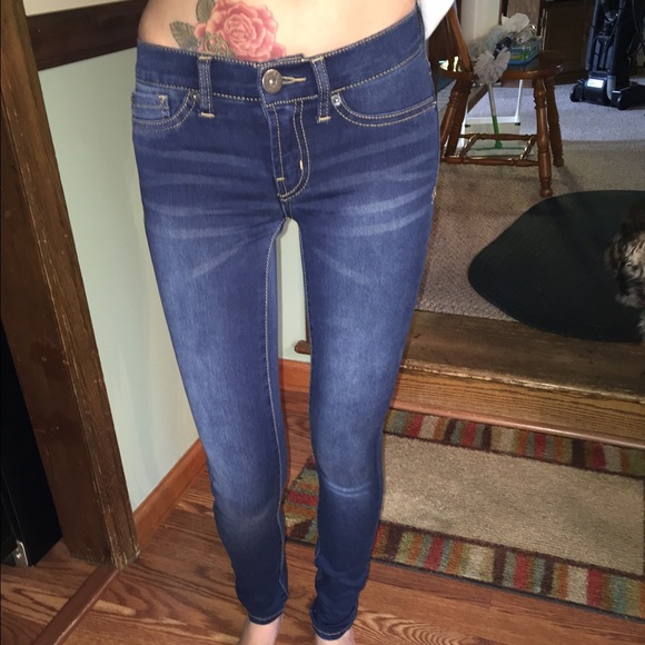 Mudd Jeans, Skinny, Dark Blue, Size 0