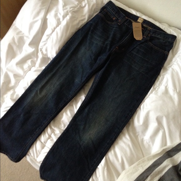 Lands' End Canvas Straight Fit Jeans 32 30 NWT