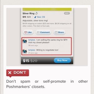 Be kind to fellow Poshers