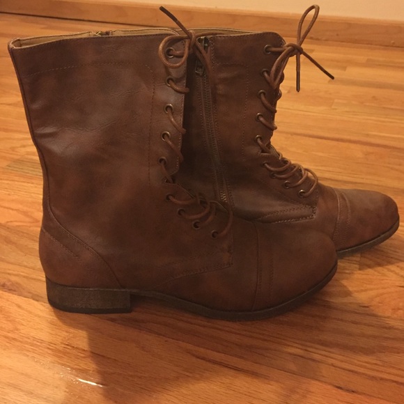 Brown Combat Boots