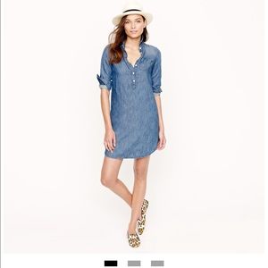 Denim J.crew shirt dress very stylish ☺️