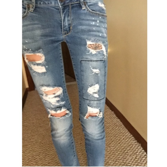 Bullhead Black, Size 0, Ripped Jeans