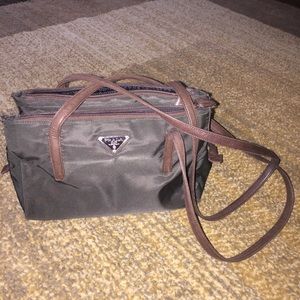 🎀FLASH SALE🎀 Black and Brown Prada Nylon Purse