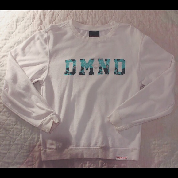 Diamond Supply Co White Crewneck